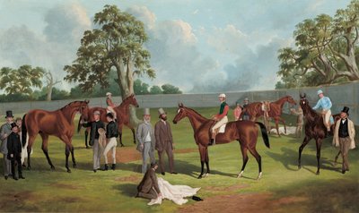 Group in the Dowling Forest Racecourse Enclosure, Ballarat, 1863 by Frederick Woodhouse